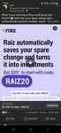 $20 Signup Bonus (Minimum $5 Investment Required, New Users Only) @ Raiz Investment App