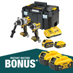 DeWALT Combo Kit DCK2201P1T1-XE+Bonus 2x 5.0Ah Batteries $550 in-Store & Redeem DCG406N-XJ 125mm Grinder + $100 card @ Bunnings