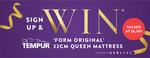 Win a TEMPUR ‘Form’ Original 22cm Queen Mattress Worth up to $8,399 from Domayne