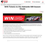 Win Tickets for 4 to The Adelaide 500 Season Finale Inc. Flights, Tickets, Accomodation + More from R & J Batteries [Ex ACT]