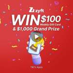 Win a $1,000 Gift Card or 1 of 8 Weekly $100 Gift Cards from Zyft