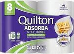 [Prime] Quilton 4-Ply Absorba Double Length Paper Towel 8 Pack $15.30 ($13.77 S&S) Delivered @ Amazon AU