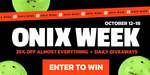Win 1 of 6 Prizes from Onix Pickleball