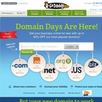 .COM Domains for $3.09 First Year with GoDaddy
