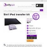 iPad 5-in-1 Transfer Kit $2 (+ Postage $6.99 Basic)
