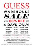 Guess Warehouse Sale - Sydney
