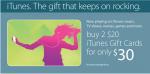 Myer - Buy 2 $20 iTunes gift cards for only $30