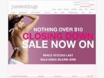 Just Weddings - Closing Down Sale, Nothing over $10
