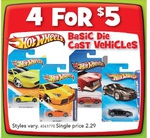 Toys R Us Matchbox Cars 4 for $5 (Normally $2.29 Each) - Instore Only