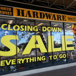 Closing down 40% off Everything North Sydney Hardware
