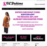 Receive up to 70% OFF Already Discounted Items @ VL Fashions