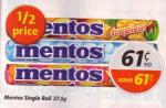Mentos - 1/2 Price at Coles - Only 61 Cents Each!