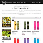 Penny Skateboard FREE Orange 59mm Wheels + Penny Green Cap w/ Skateboard Order