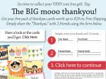 Mooo - FREE Pack of 12 or 24 Gorgeous Thank You Cards + Free Delivery
