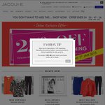 Jacqui E 25% off Store Wide (Full Price + Sale Items) Ends 1 Jan