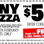 Domino's Any Pizza (Value, Chef's Best, Traditional, etc) Plus 1.25L Drink for $5.95 - WA Only