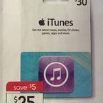 iTunes $30 Gift Card for $25 (Save $5 @ Kmart) - Nationwide