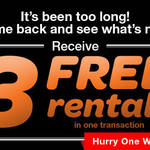FREE Three Rentals In One Transaction @ Video Ezy Express Kiosks - Ends Friday 26th June