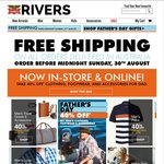 40% off All Men's Clothing/Shoes for Fathers Day + Free Shipping @ Rivers