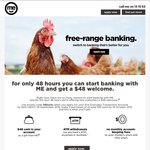 ME Bank $48 with New Everyday Transaction Account Promo - 48 Hours Only