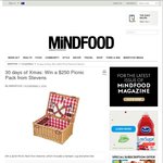 Win a $250 Picnic Pack (Hamper, Rug, Wine Tote) from Mindfood