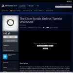 AU PS Store 12 Deals of Xmas - Deal 8 The Elder Scrolls Online: Tamriel Unlimited $30.95 (PS4)