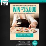 Win 1 * $15,000 or 20 * $200 with Pizza Mogul's Create Australia's Greatest Pizza @ Domino's