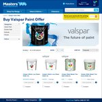 Free Sample Pot of Paint (iOS App Required) & 50% off All Valspar Paint @ Masters