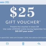 Early Settler $25 off Online with Code (Min. Spend $50)