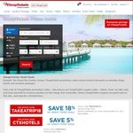 18% off Selected Hotels @ Cheap Tickets