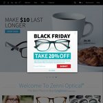 Zenni Optical 20% off Sitewide - Black Friday Sale