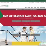 Lacoste End of Season Sale 30-50% off (Some Exclusions Apply)