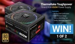 Win 1 of 2 Thermaltake Toughpower Grand RGB 850W PSUs Worth $180 from PC Case Gear