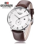 GUANQIN Watch, Miyota (Citizen) Quartz, 40mm S/Steel, Sapphire, Small Second, Gen Leather US $15.23/AU $20.70 Del @ GearBest