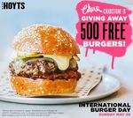 Receive a Free Classic Beef Burger at Chur Burger Chadstone on May 28th [First 500] [VIC]