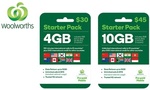 Woolworths Mobile $45 SIM Pack $15 or $30 SIM Pack for $9.90 @ Groupon