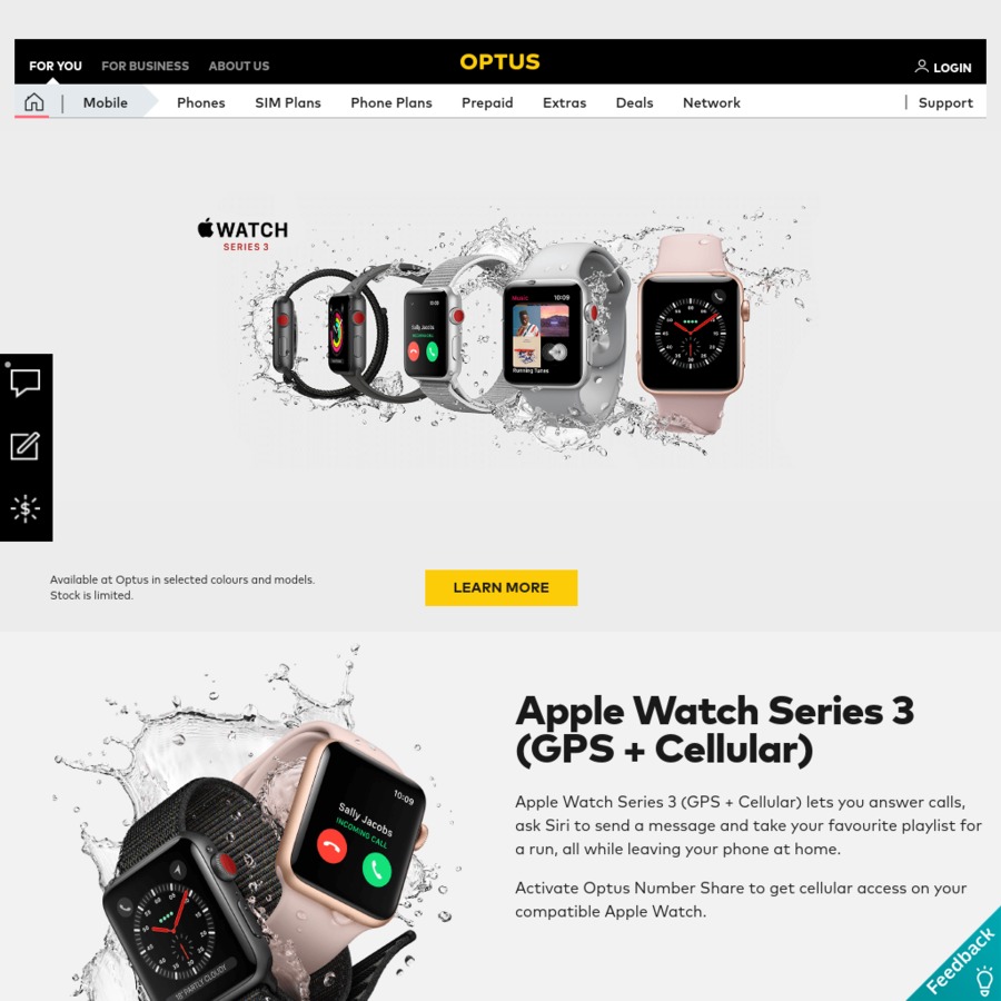 Apple Watch Series 3 (GPS + Cellular 