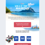 Win a Resort Holiday in Mauritius for 2 from Tourism Mauritius
