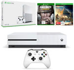 Xbox One S 500GB Console + Call of Duty WWII and Assassin's Creed Origins for $286.36 Delivered from The Gamesmen eBay