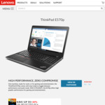 Lenovo ThinkPad E570p | i7-7700HQ | 8GB RAM/256GB SSD | GTX1050ti $1199 ($1064 w/ AmEx offer, see description) Shipped @ Lenovo