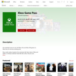 Xbox 1 Month Game Pass - $1 (Usually $9.95) @ Microsoft Store