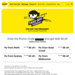 $30 off All Destinations @ Scoot Airlines