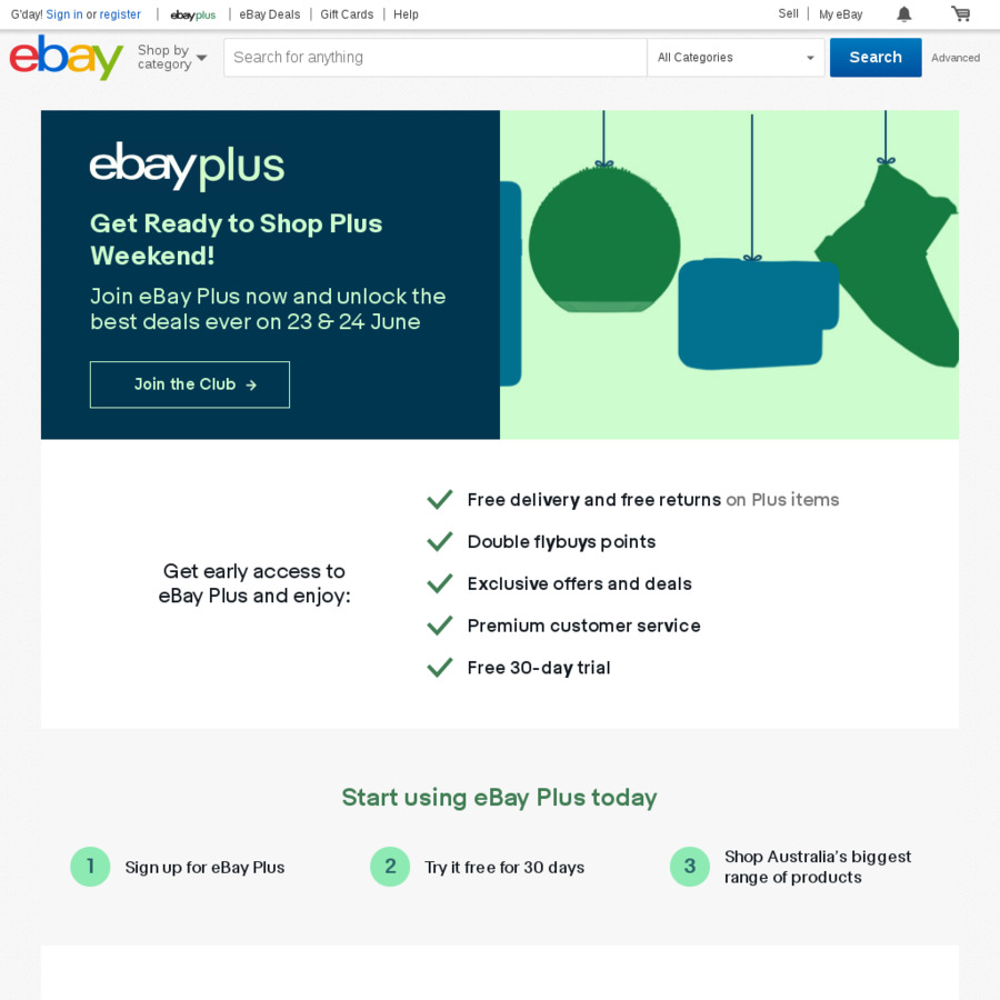 15 off eBay Plus Items (For eBay Plus Members, 50 Minimum Spend, 30