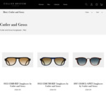 Cutler and Gross Sunglasses 40% off @ Collier Bistrow