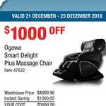 Ogawa Smart Delight Plus Massage Chair - $3999.98 @ Costco (Membership Required)