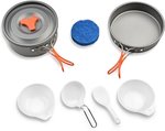 8pcs Pot Pan Kit Outdoor Camping Cookware $22.19 + Delivery (Free with Prime/ $49 Spend) @ Linking Port via Amazon  AU