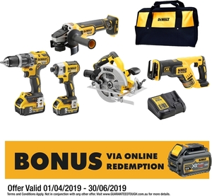 Dewalt 5 piece on sale combo kit bunnings