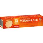 Select Vitamin B+C Effervescent Orange $1 - 15 Pack (Save $3.50) @ Woolworths