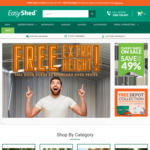 Up to 49% off + Free Extra Height @ EasyShed