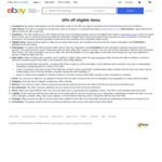 10% off Eligible Items (Min Spend $100, Max Discount $500) @ eBay Australia